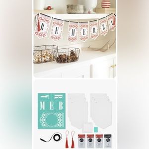 NIP Chalk Couture BE MERRY BANNER KIT Christmas Chalkmade Kit | Retired.